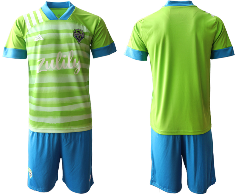 Men 2020-2021 club Seattle Sounders home blank green Soccer Jerseys->seattle sounders jersey->Soccer Club Jersey